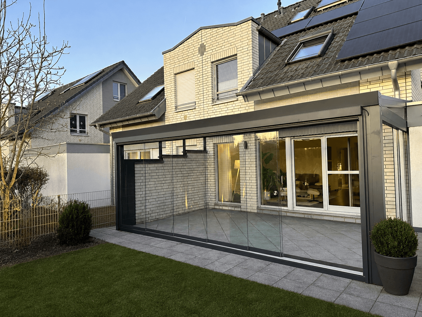 Wintergarten aus Aluminium und Glas
